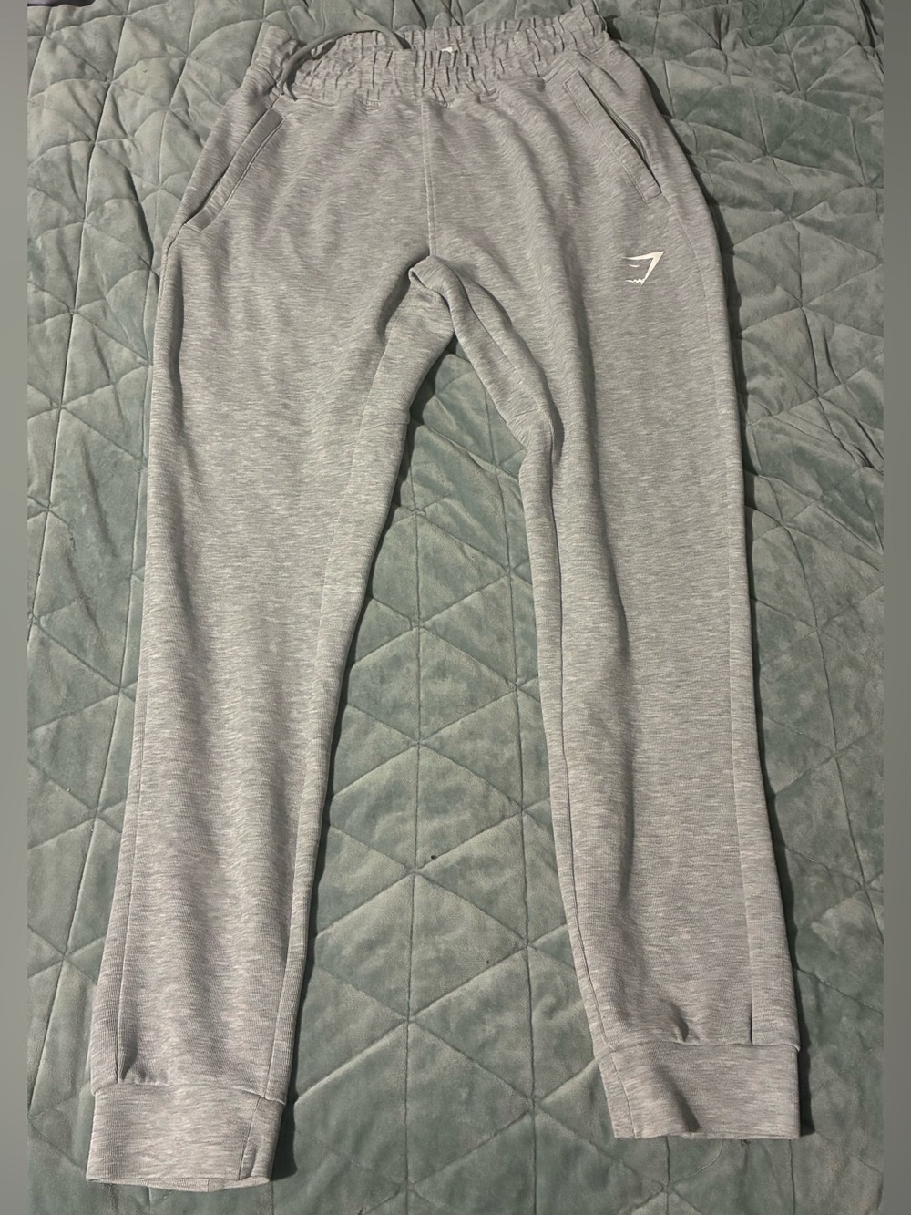 Women’s Gymshark Light Gray XS Elastic Waist Sweatpants